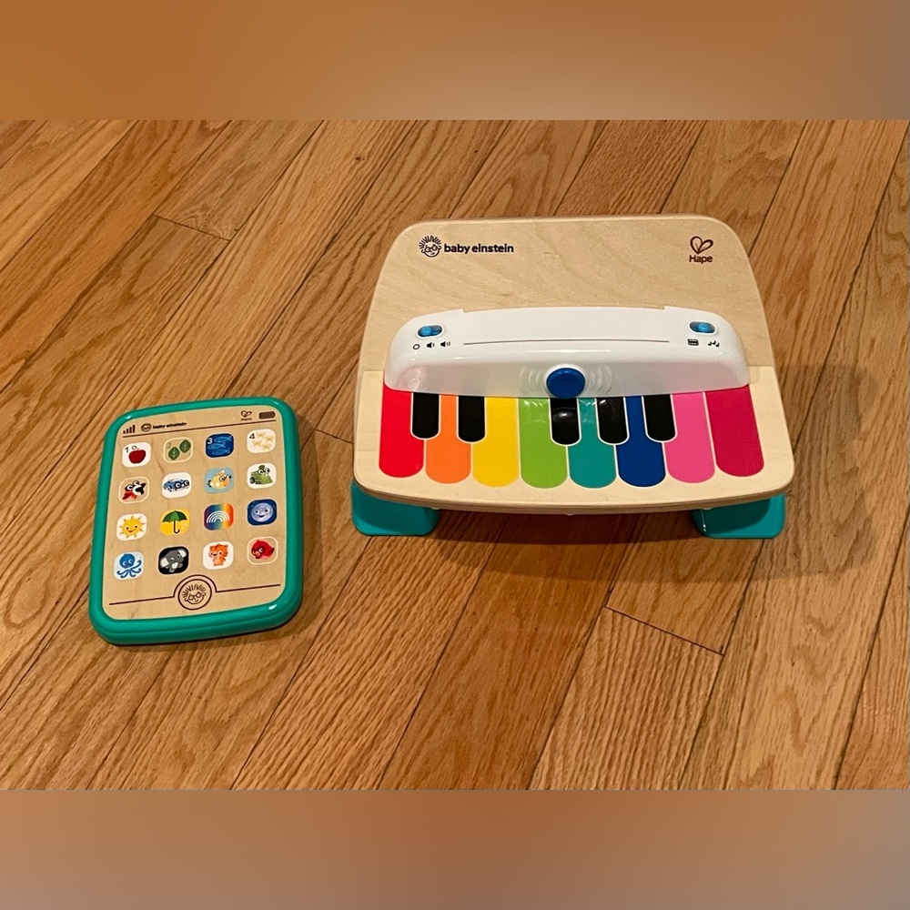 Hape Baby Einstein piano and 3 language tablet
